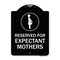 Signmission Reserved for Expectant Mothers W/ Graphic Heavy-Gauge Aluminum Sign, 18" L, 24" H, BW-1824-23202 A-DES-BW-1824-23202 - alternate 1